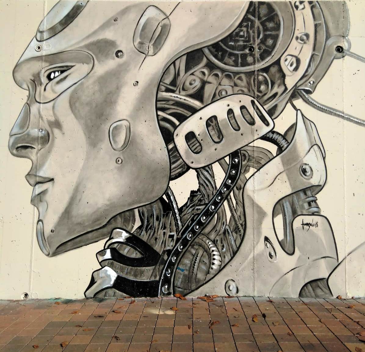 Mural Álex Fernández a l'Skate Park