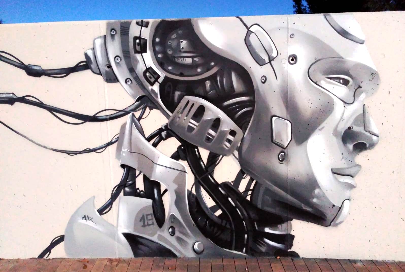 Mural Gonzalo Alonso a l'Skate Park