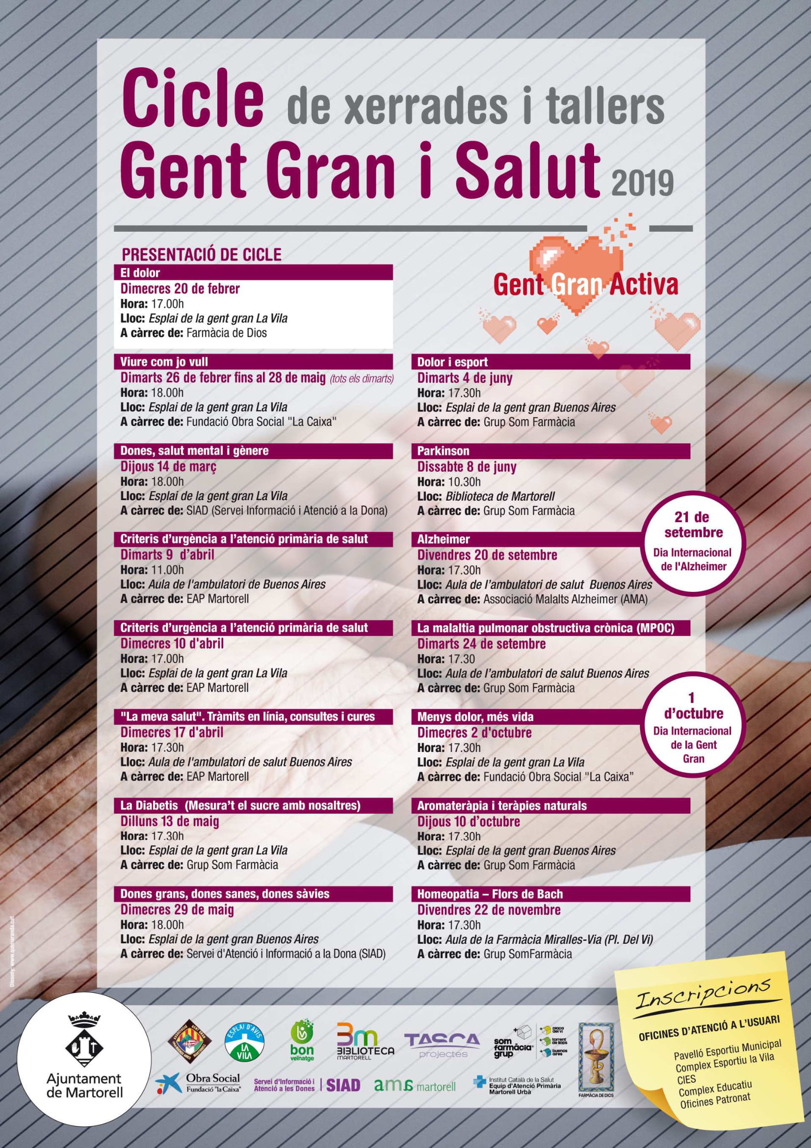 Cicle Gent Gran i Salut 2019