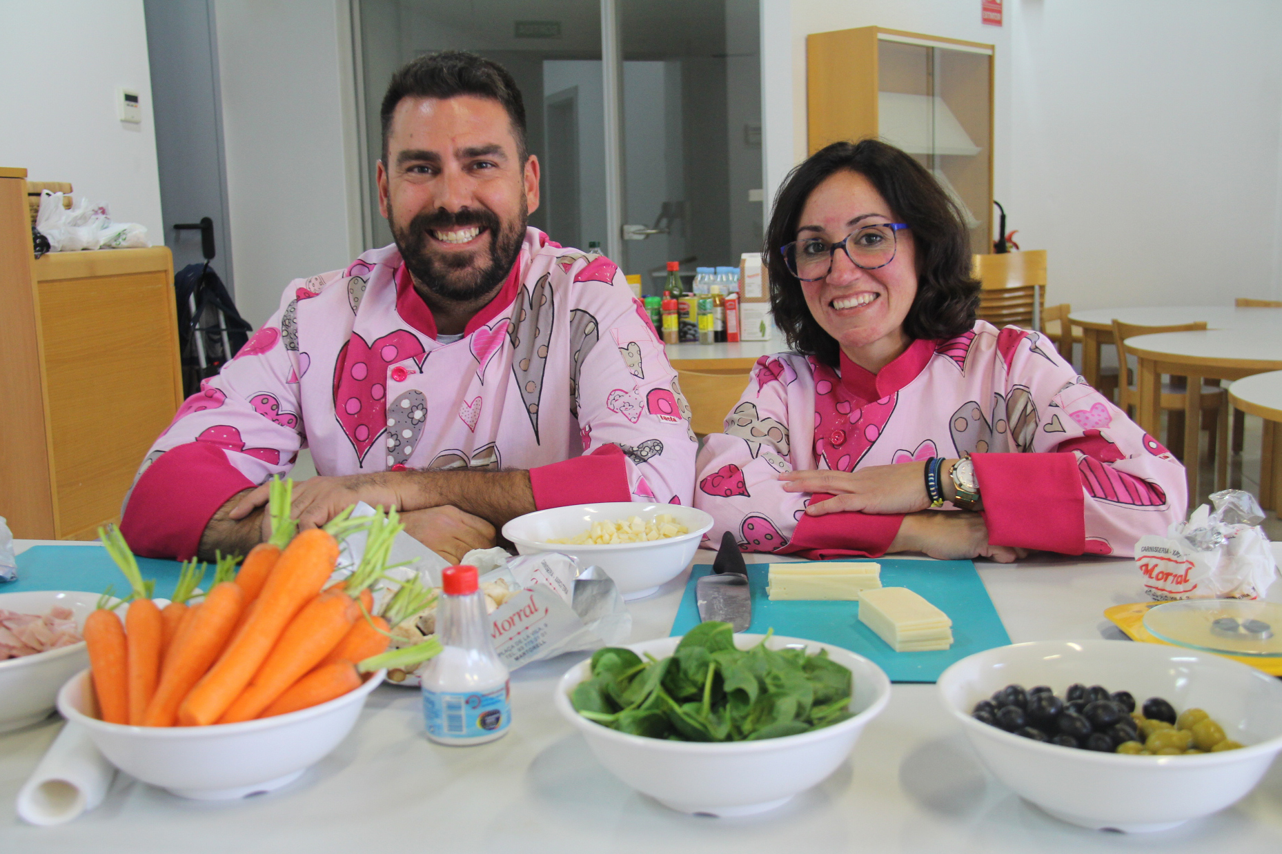 Tallers de cuina del Fem Vila. Setmana del Comerç. Fran del Castillo i María Sánchez