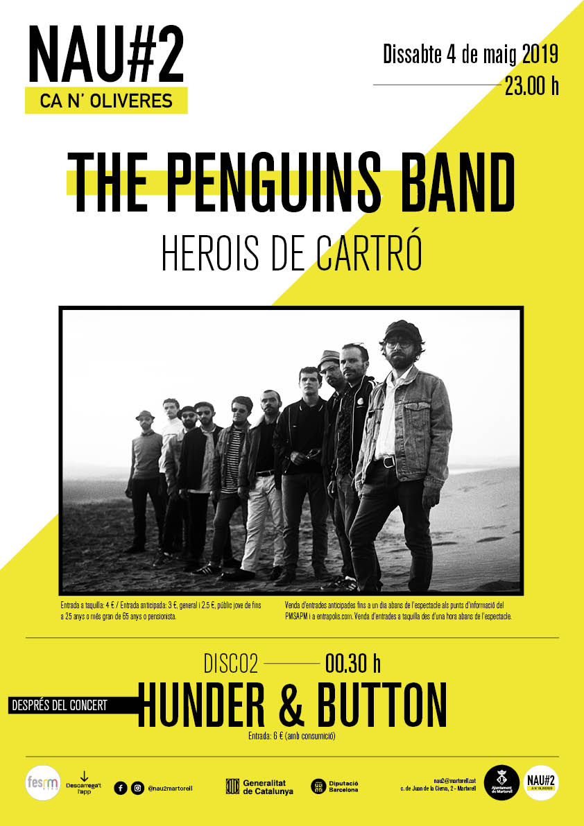 Nau 2 Concert De The Penguins Band Web De Noticies De L Ajuntament De Martorell They rehearsed through the winter and played their debut gig in plympton in april 2007. nau 2 concert de the penguins band