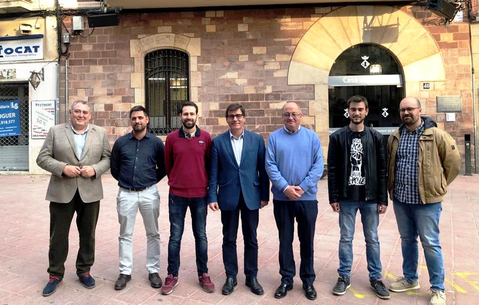 Juan José Pérez (Cs), Vicente Casal (PP), Xavier Sáez de Cortázar (MM), Xavier Fonollosa (JxM), LLuís Tomàs (PSC), Víctor de León (ERC) i Oriol Bosch (SPM)