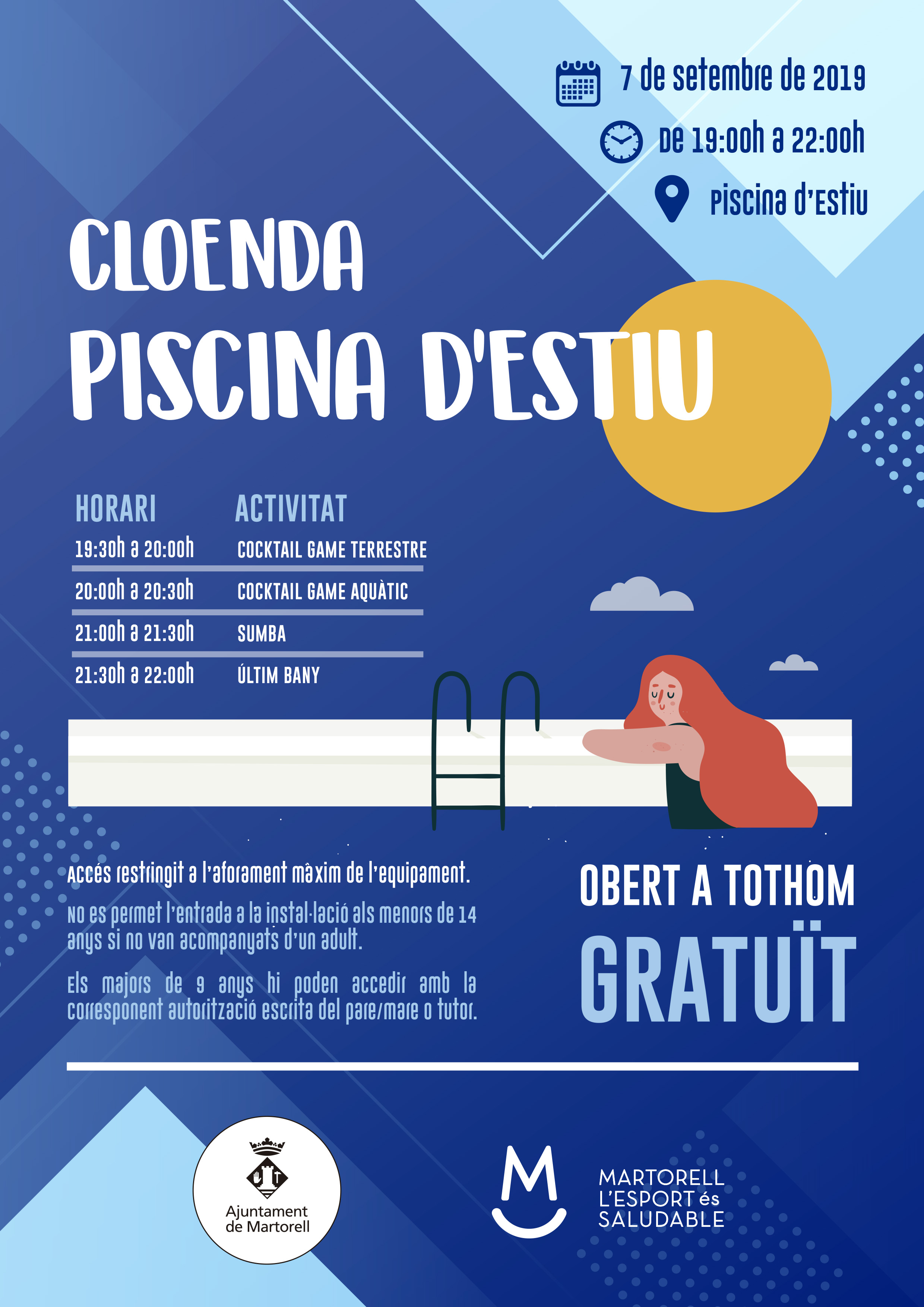 Cloenda de la Piscina Municipal d'Estiu