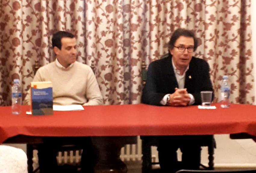 Andreu González i Àlex Susanna, durant la presentació