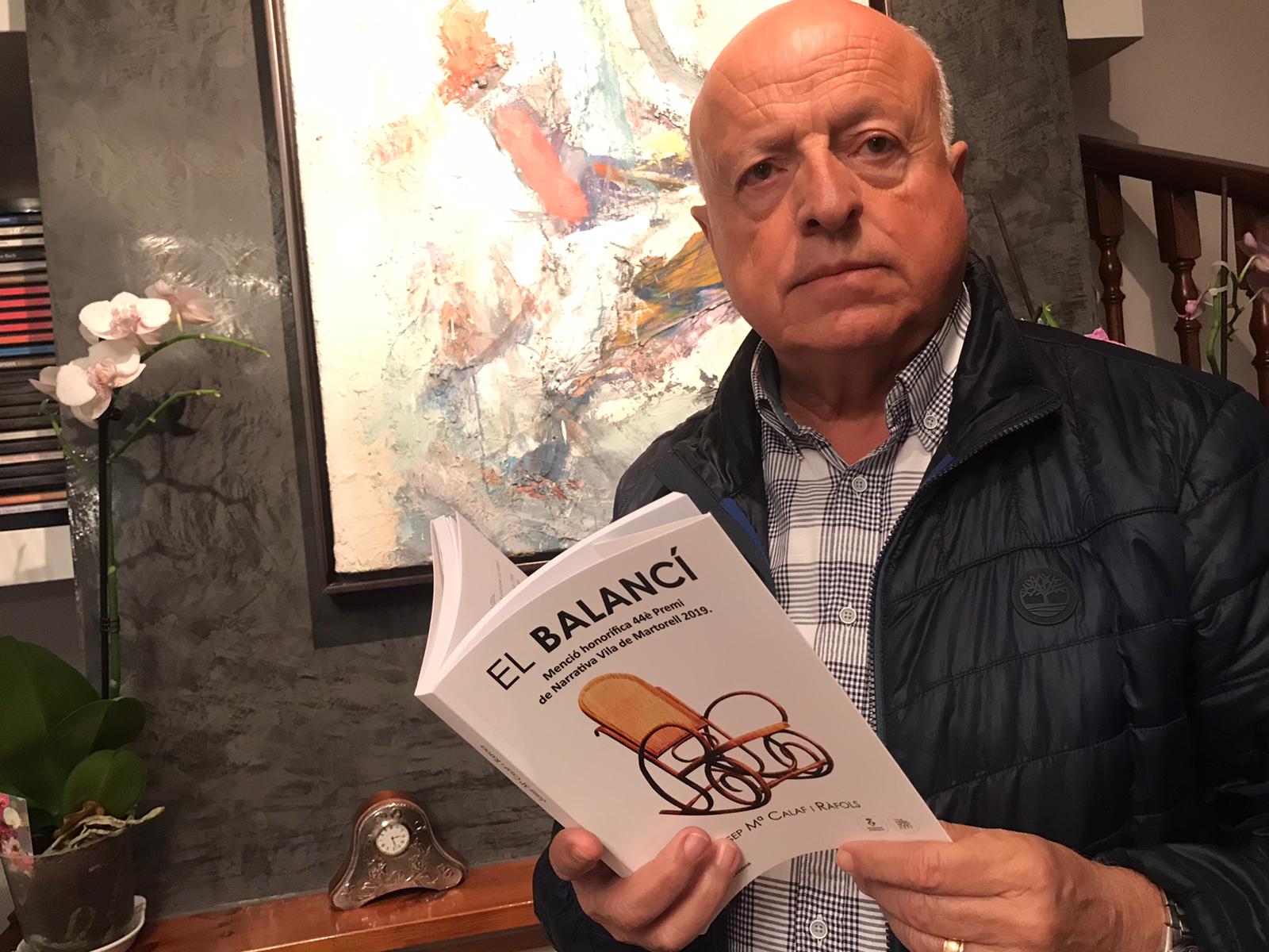 Josep Maria Calaf i la seva novel·la 'El balancí'