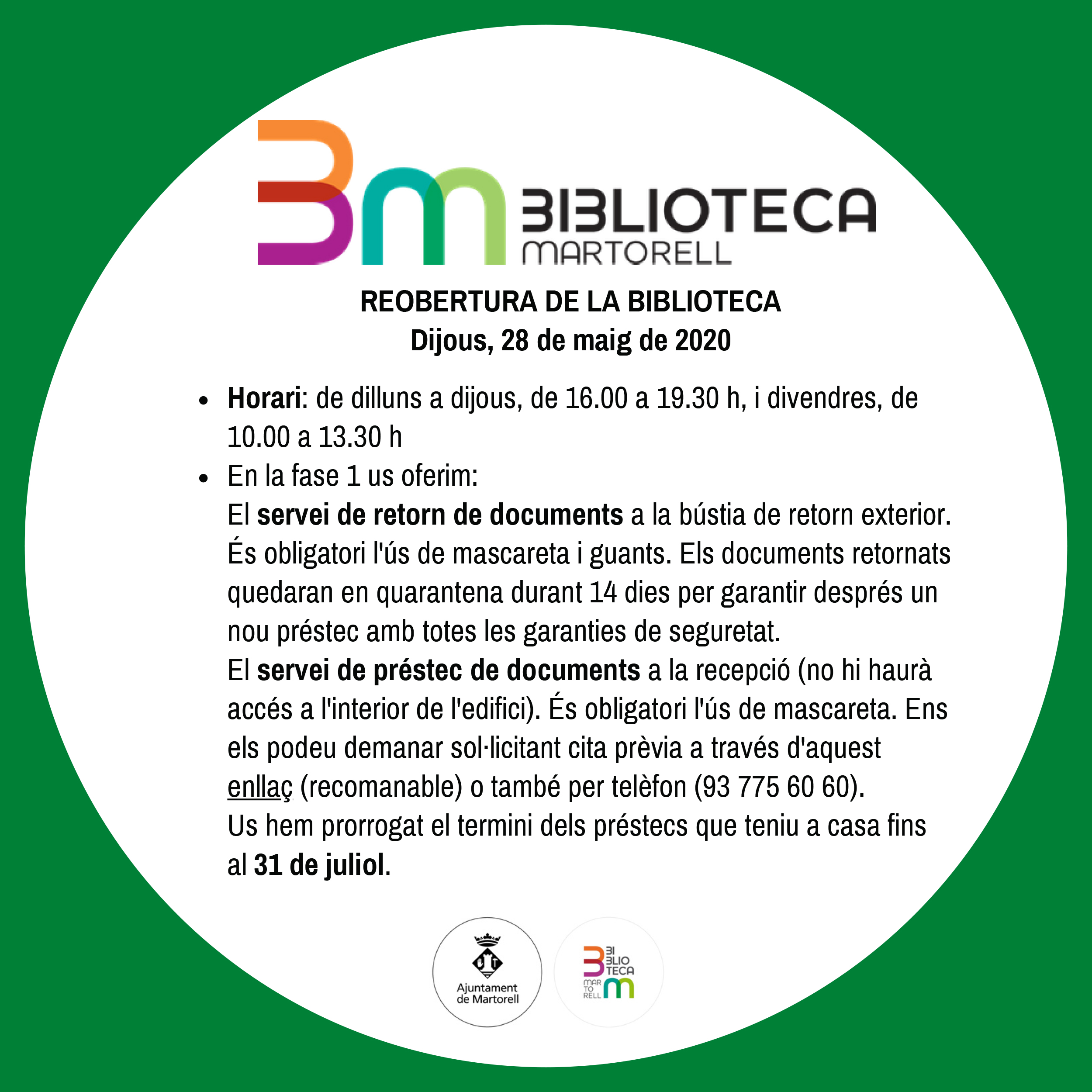 Reobertura de la Biblioteca Martorell