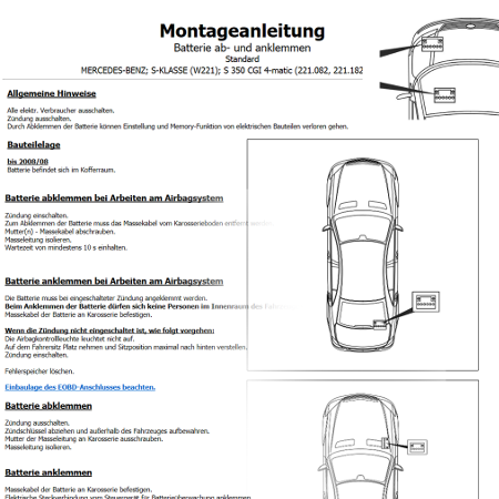 Mit detaillierten Montageanleitungen ermöglicht TecRMI ein fachgerechtes Batteriemanagement