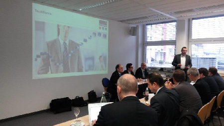Andreas Assmann (Vice President Information Management TecDoc) speaking at the ASA event.