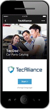 Schermata iniziale TecAlliance WeChat Catalogue