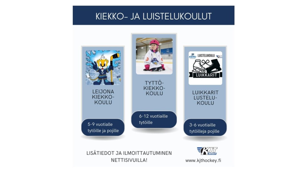 Ilmoittaudu kjt kiekkokouluun ilmainen kokeilu