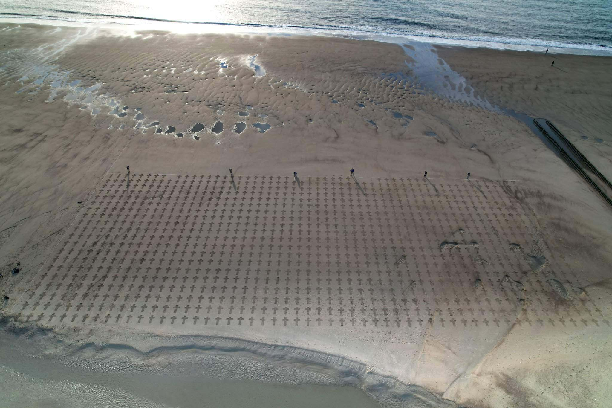 Watersnoodmuseum - strandtekening 1 slachtoffers