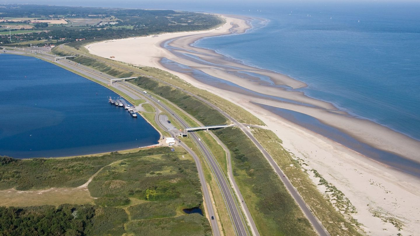 Het deltawerk de Veerse Gatdam