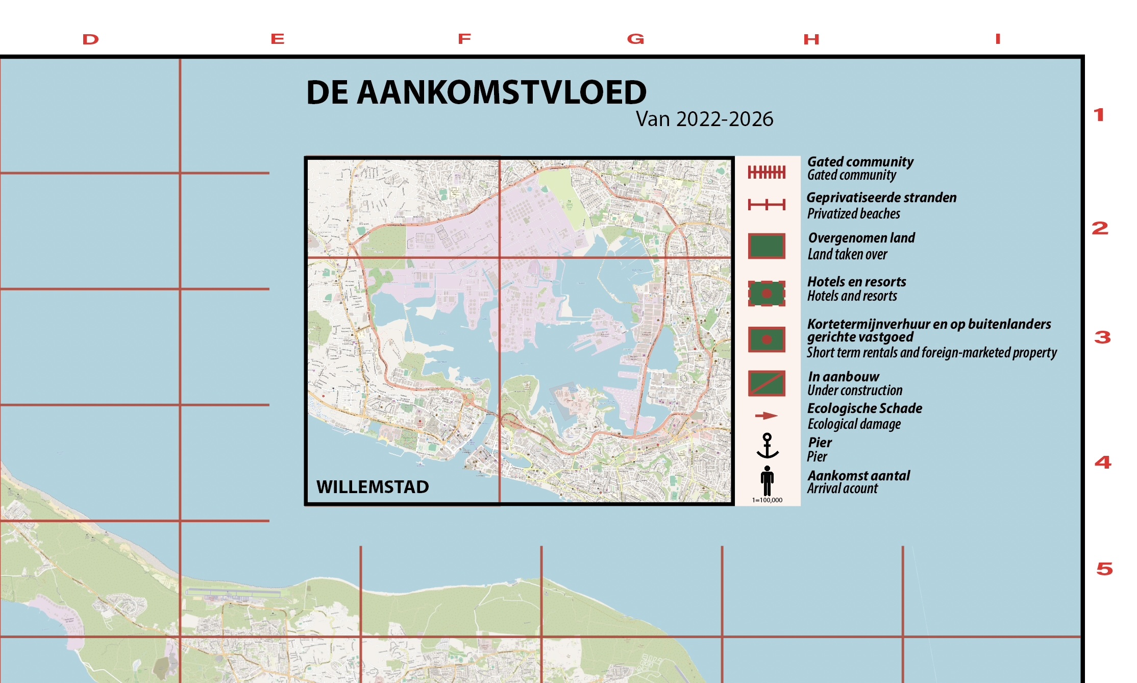 Kaart - De aankomstvloed door Vesuhely Americaan