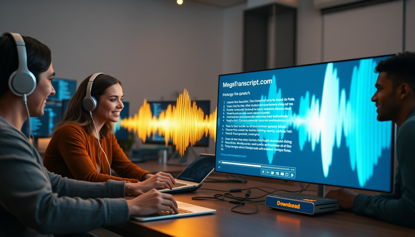 MegaTranscript Text-to-Speech: Generating Spoken Audio for Voice-Over and Production