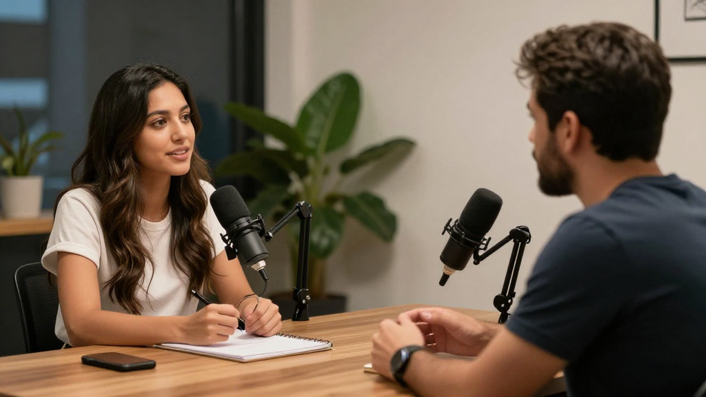 Transcribing a Podcast With MegaTranscript AI Speaker Diarization