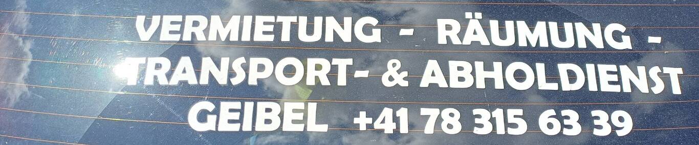 Vermietung-, Räumung-, Transport- & Abholdienst Geibel 