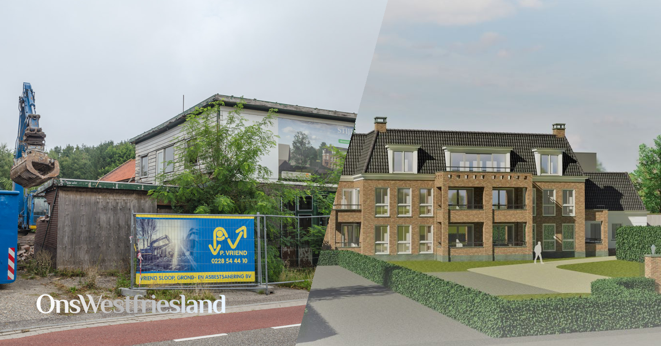 Oud maakt plaats voor nieuw aan de Dorpsstraat in Zwaag