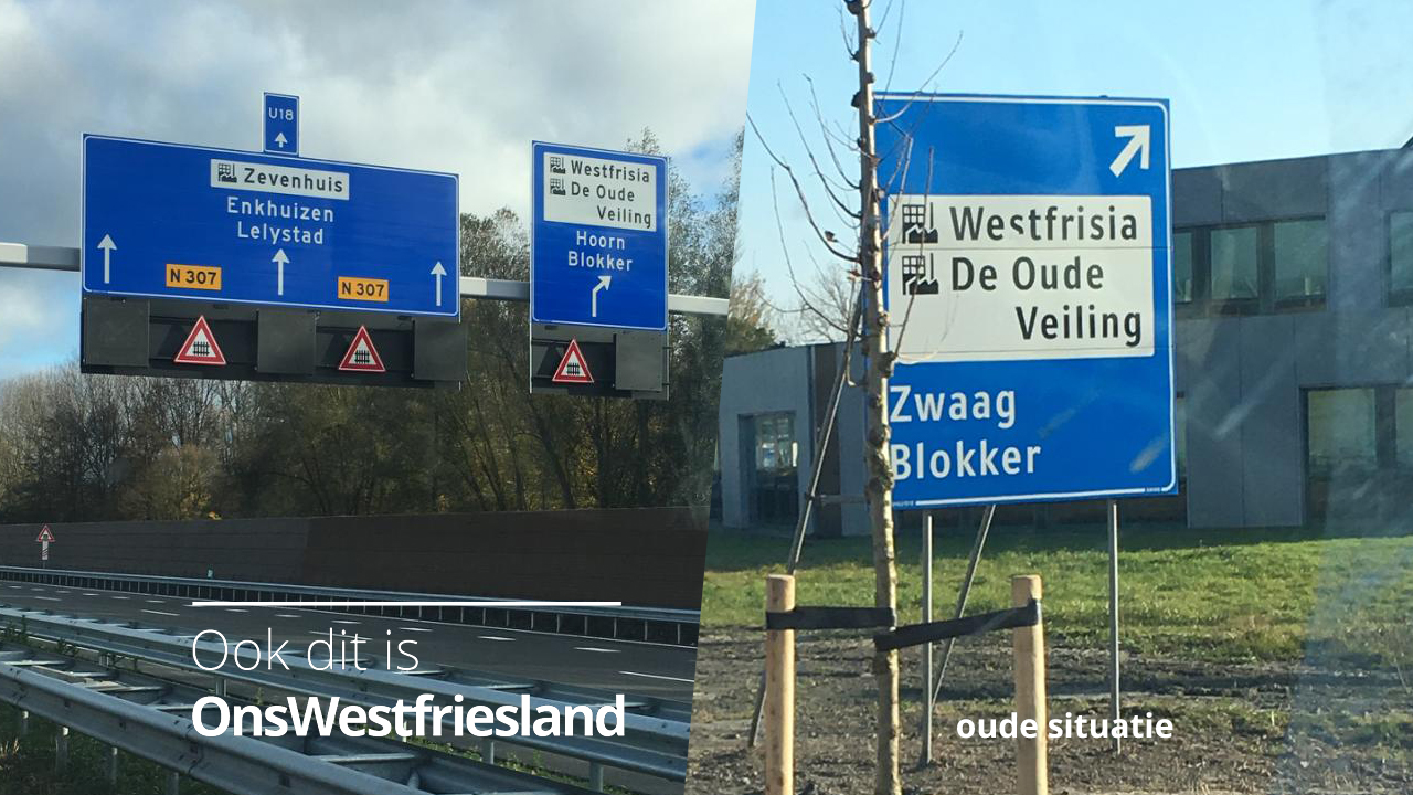 Afslag Zwaag niet op de borden. Dorp onvindbaar?