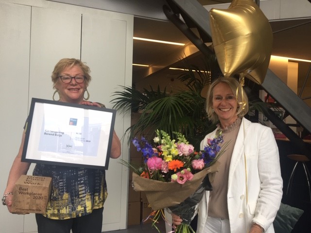 Feest in Zwaag. Kinderopvang Berend Botje op plek 8 als ‘Beste Grote werkgever in Nederland’ 2020