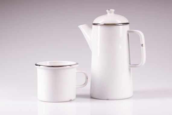 PORCELÁNOVÁ KONVICE NA ČAJ / Platina by Luckavo,