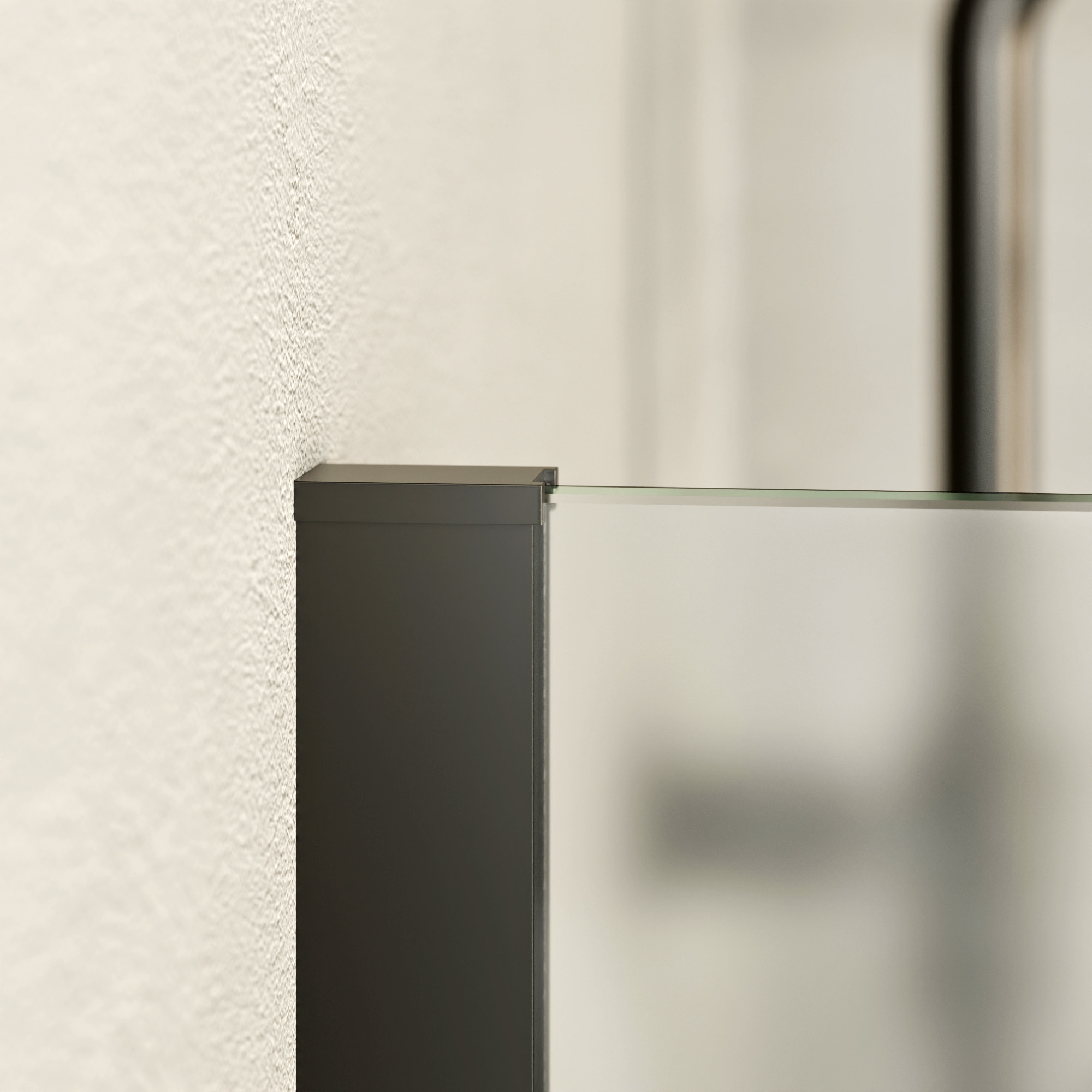 100 cm / 10 mm / Schwarz matt