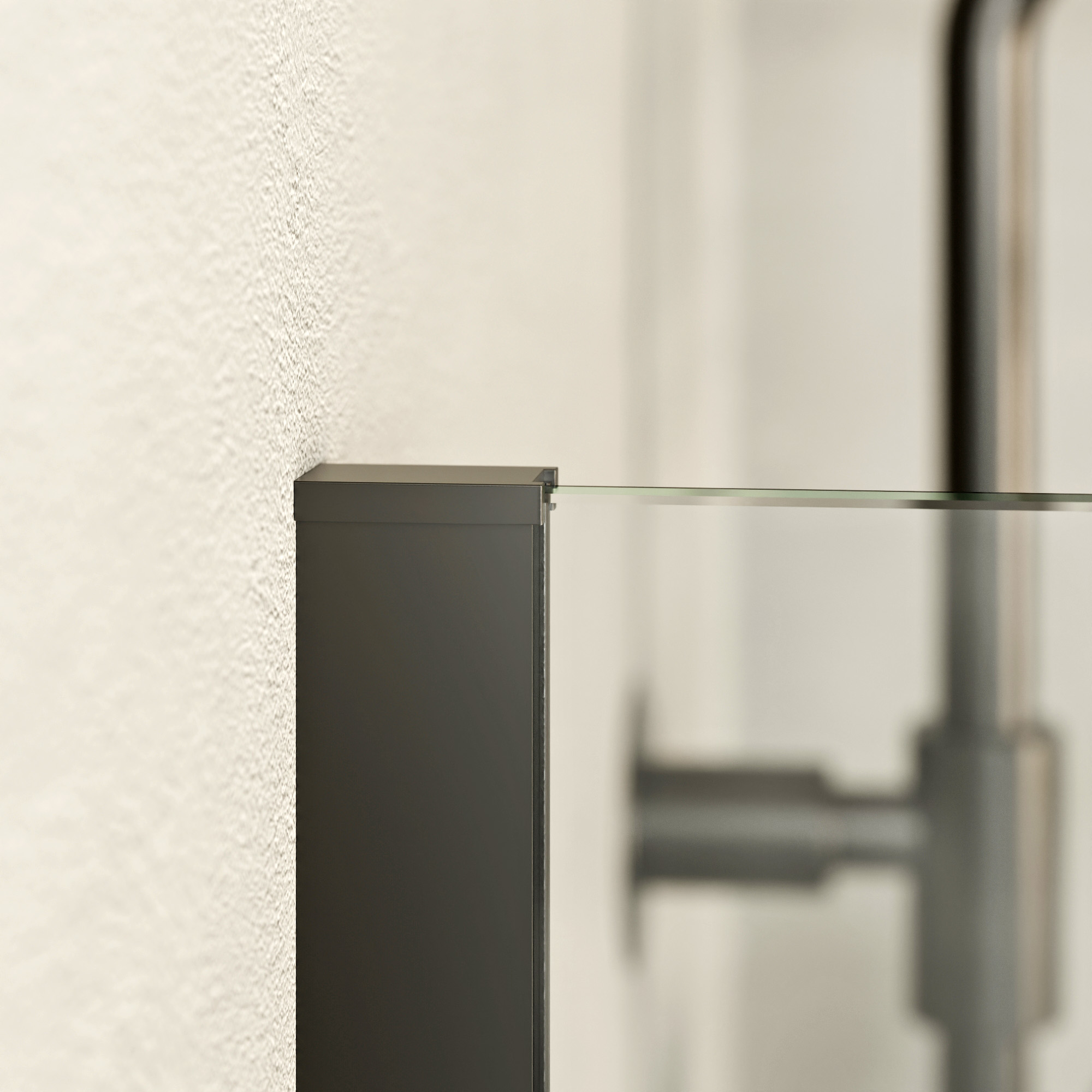120 cm / 10 mm / Schwarz matt