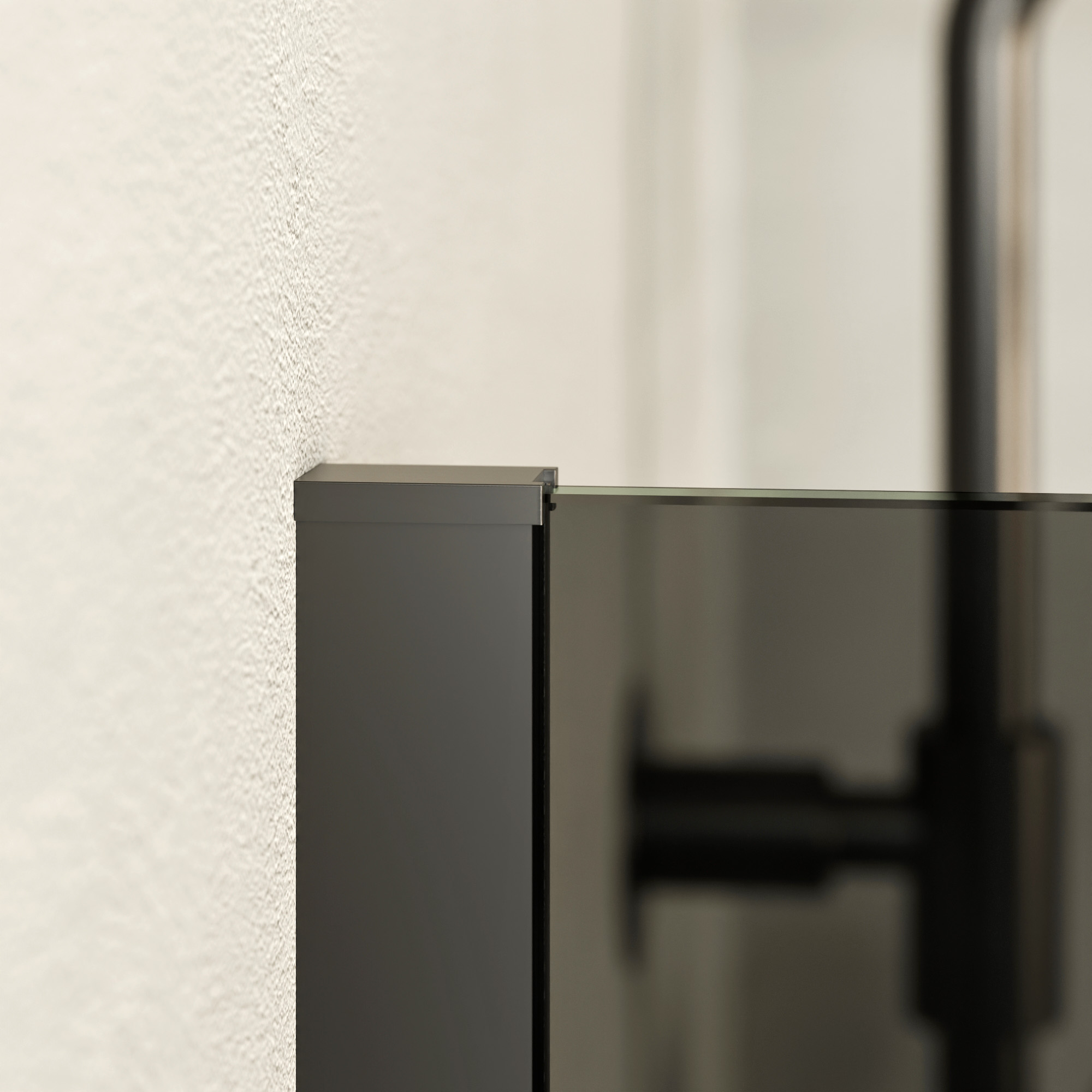 120 cm / 10 mm / Schwarz matt