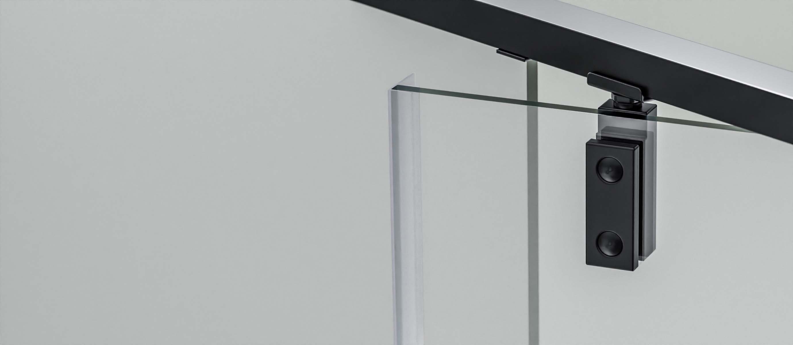 BERNSTEIN Eckdusche NT606 FLEX – Drehtür-Duschkabine Aus 6 Mm ESG Klarglas, 100 X 140 Cm, Mit Nano-Beschichtung