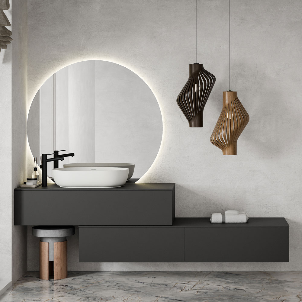 Blanc mat / 100 cm / 100 cm