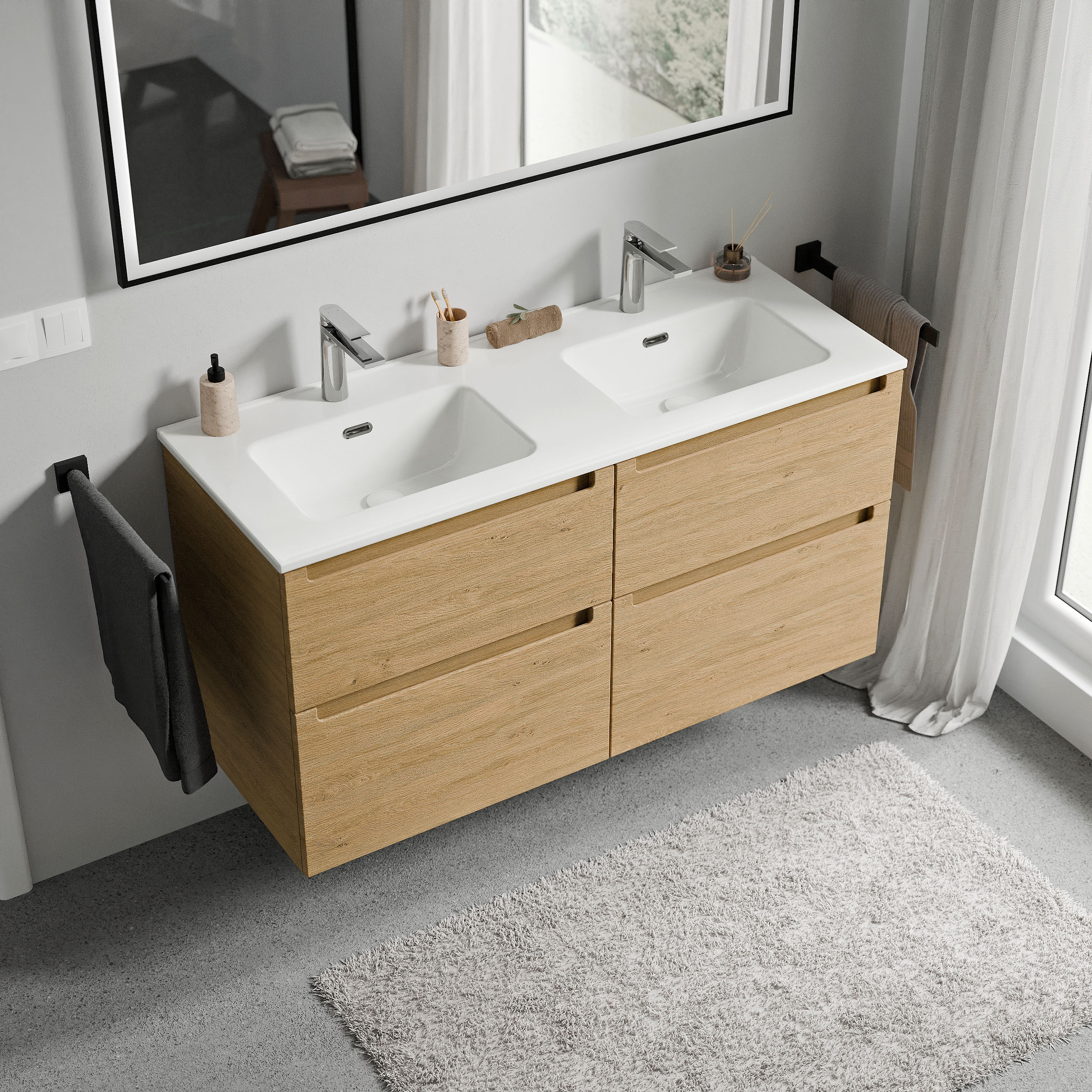 Chêne miel doré / Rond