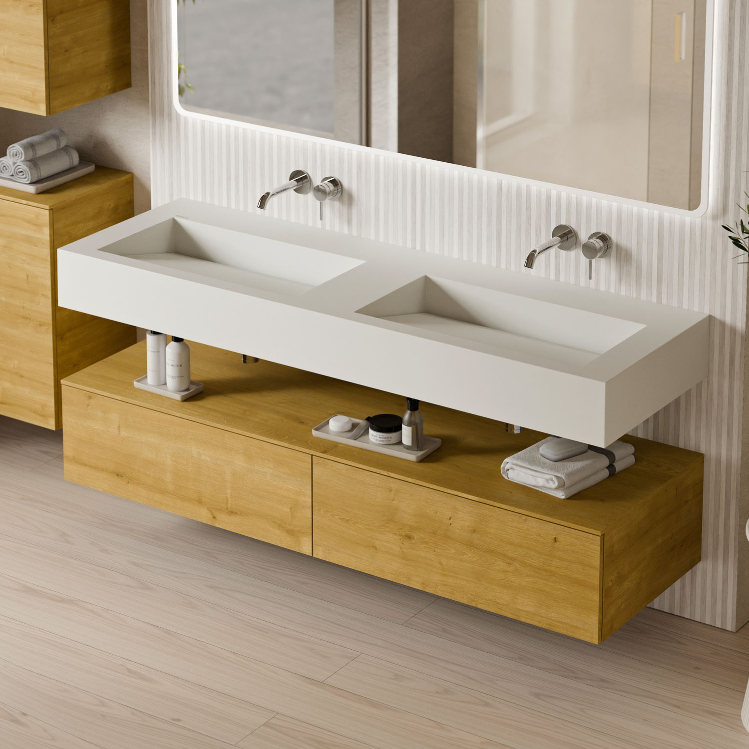 100 cm / Bianco opaco / Bianco opaco