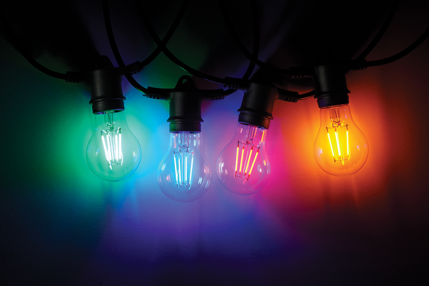 Farbige LED Lampen | Helios Technologie | in Rot, Grün, Blau, Orange erhältlich