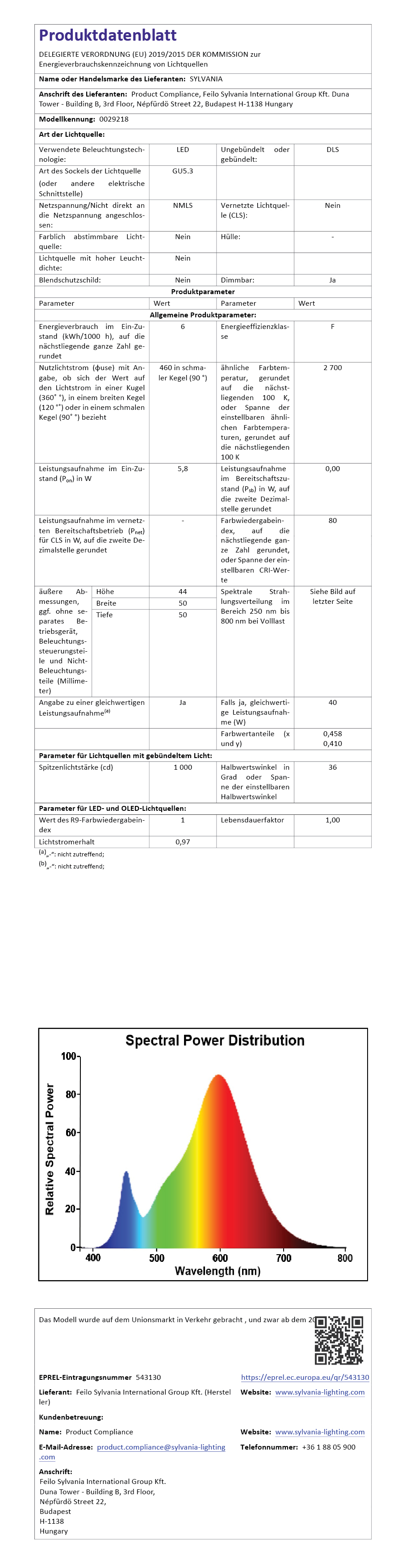 Produktdatenblatt Bild