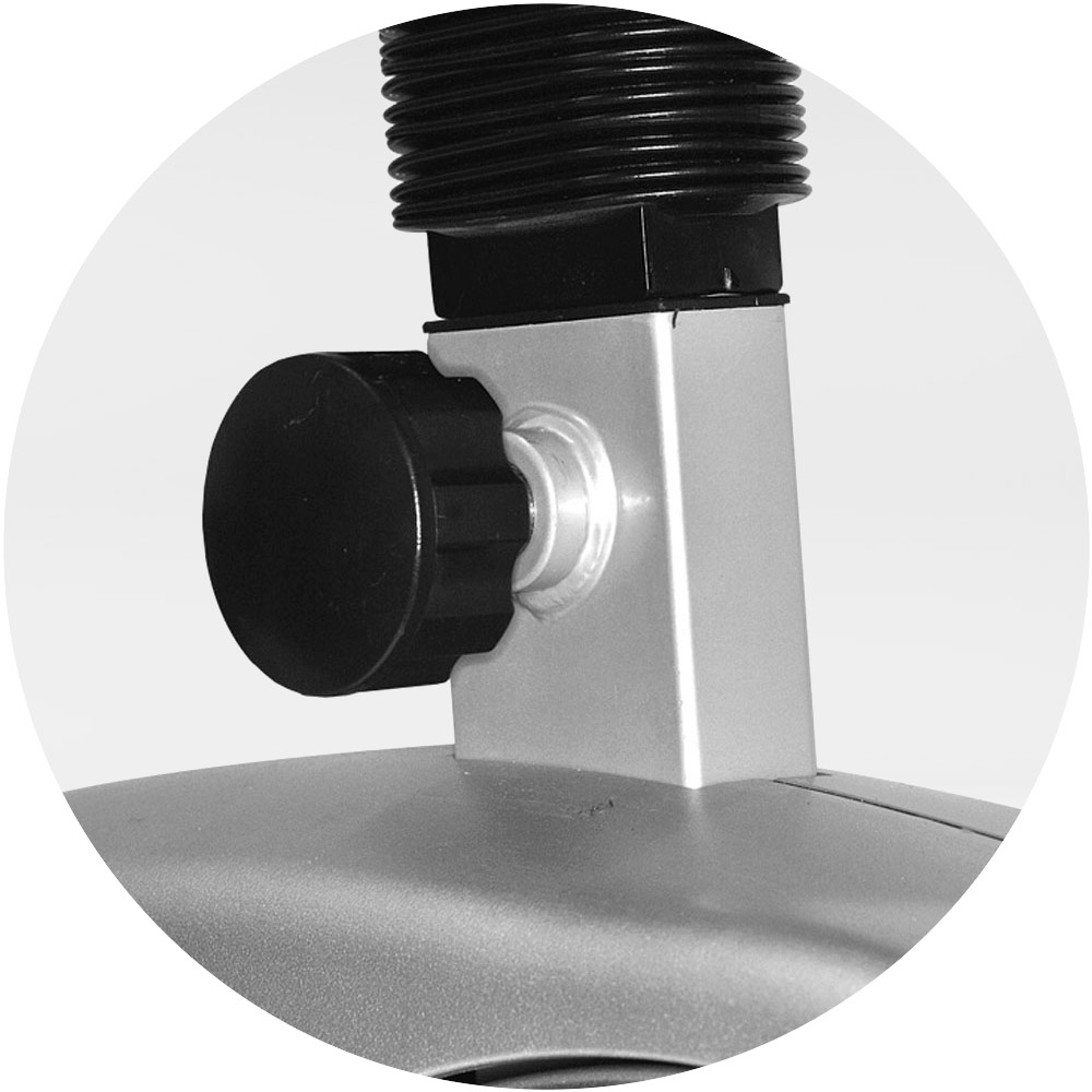 Ergometer ET 6 inkl. Pulsmessgurt: Individuell verstellbar