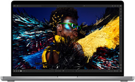 Pestrofarebný obrázok prezentuje vysoké rozlíšenie, jas a kontrast displeja Liquid Retina XDR