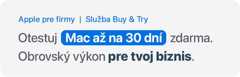 30 dní testovania zdarma na Mac pre firmy a podniuateľov