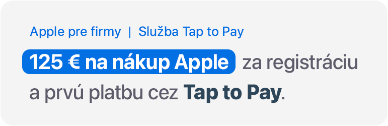 125 € na nákup Apple vďaka Tap to Pay