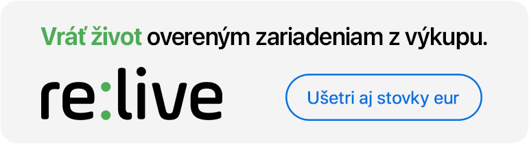 re:live zánovné zariadenia iStores
