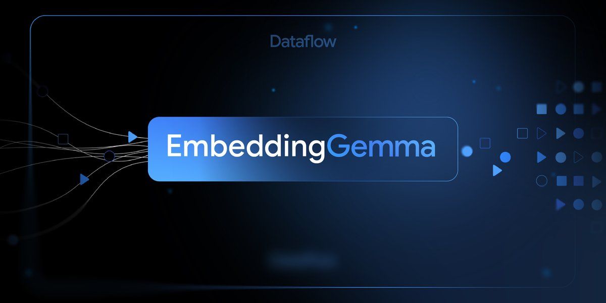 Google презентувала EmbeddingGemma: вбудовані AI-моделі для мобільних пристроїв