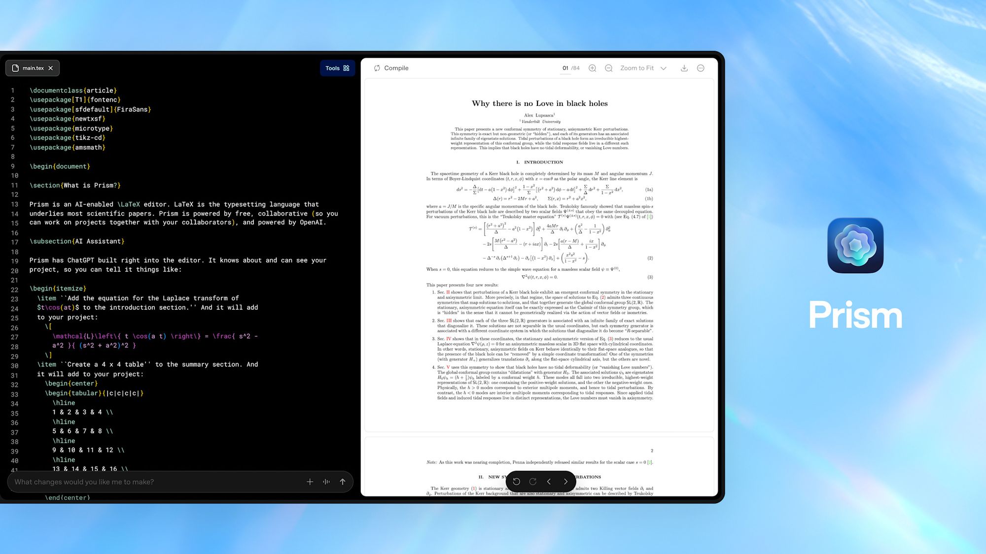 OpenAI запускає Prism — AI-інструмент для наукових досліджень на кшталт Claude Code