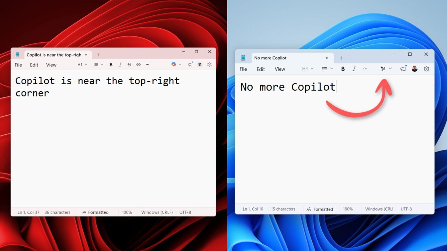 Microsoft прибирає Copilot із частини Windows 11 — почали з Notepad і Snipping Tool