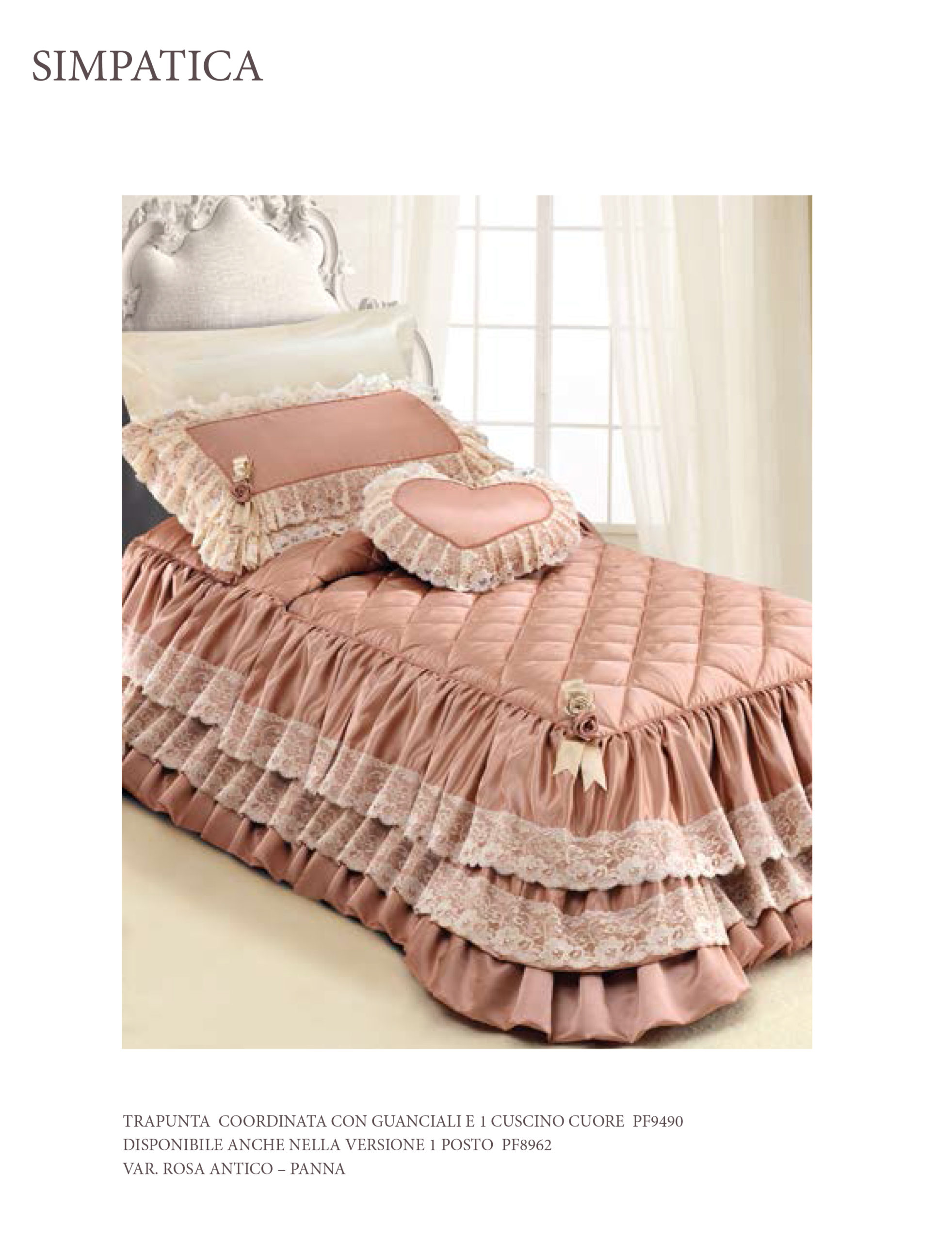 Trapunta Mod Simpatica Di Battaglia Classico Italiano Punto Bianco