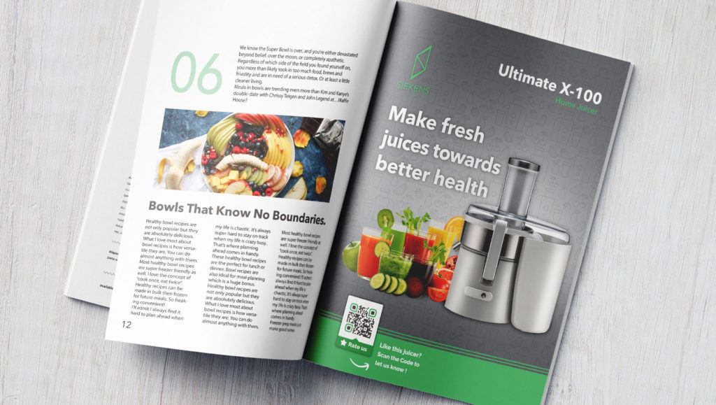 Example of Rating QR Code for a new product