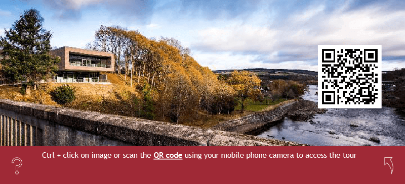 A QR Code provides no-touch, instant access to the Pitlochry Dam tour