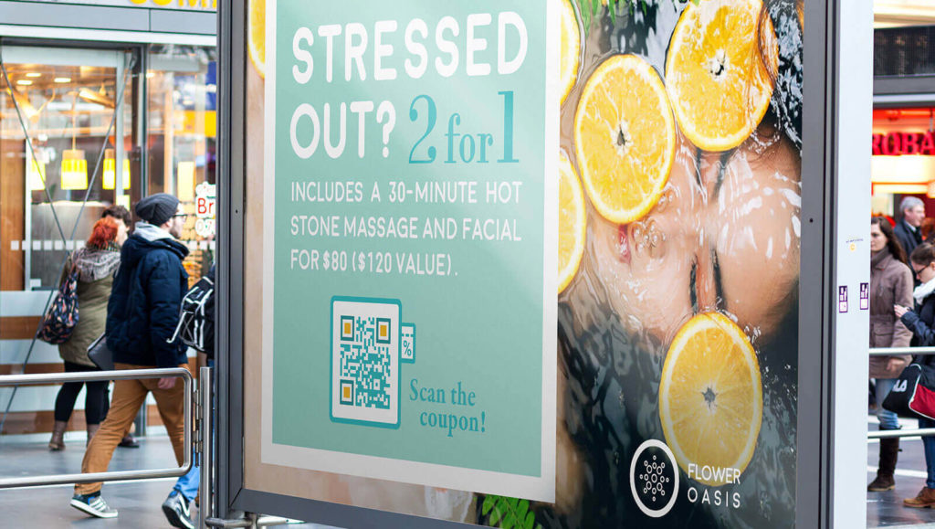 A QR Code on a poster ad makes the entire customer journey calculable