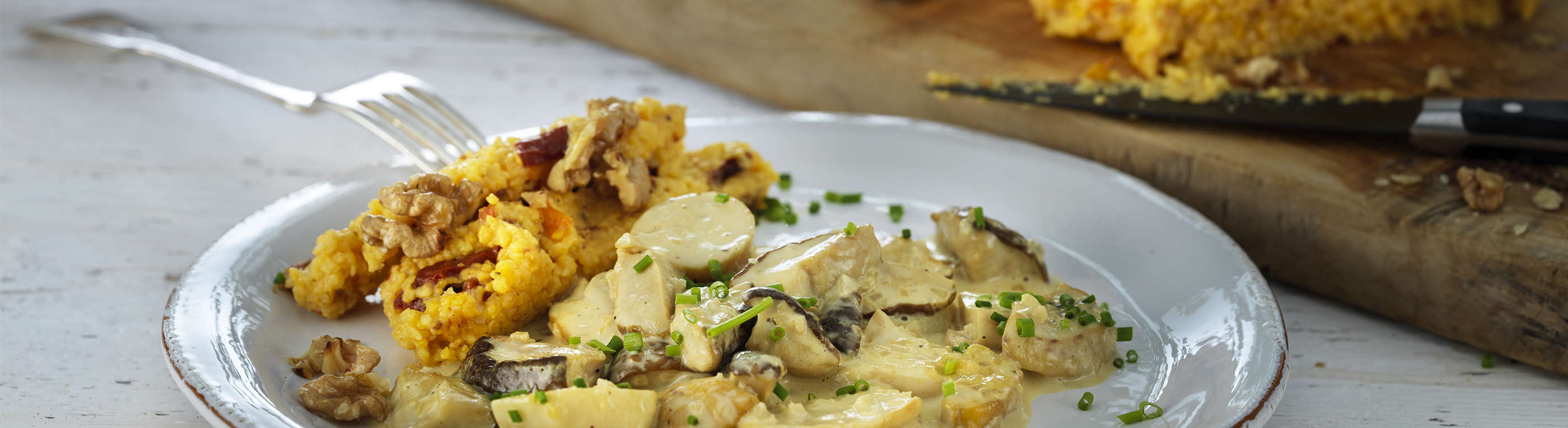Herbstliche Tomaten-Polenta an Steinpilzragout | Rezepte | Kuhn Rikon