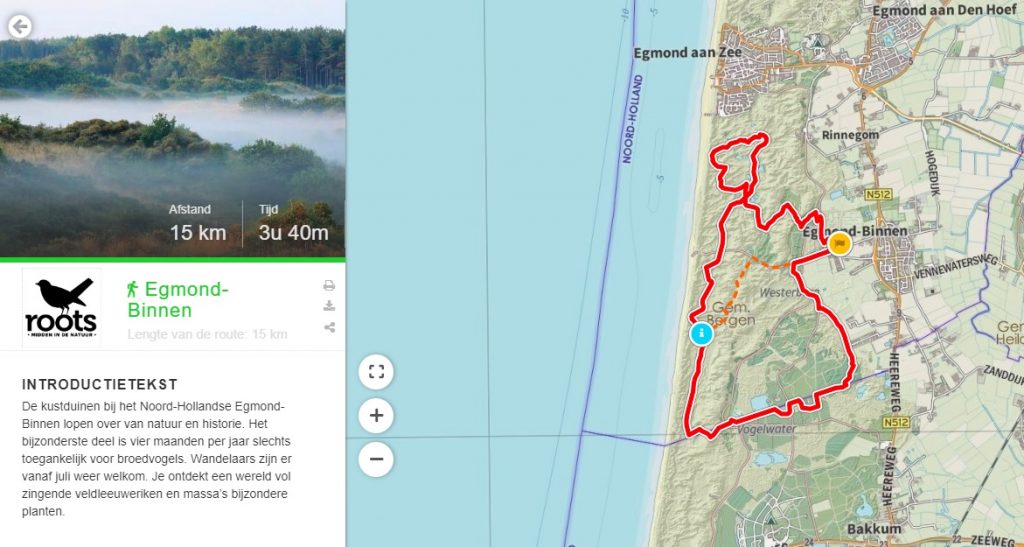 Nieuwe wandelroute door het Noordhollands Duinreservaat