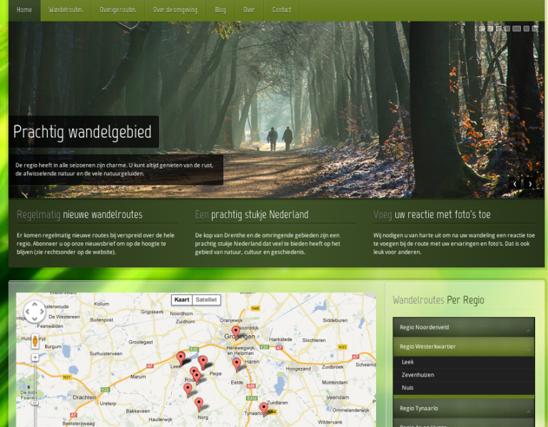 Nieuwe wandelsite