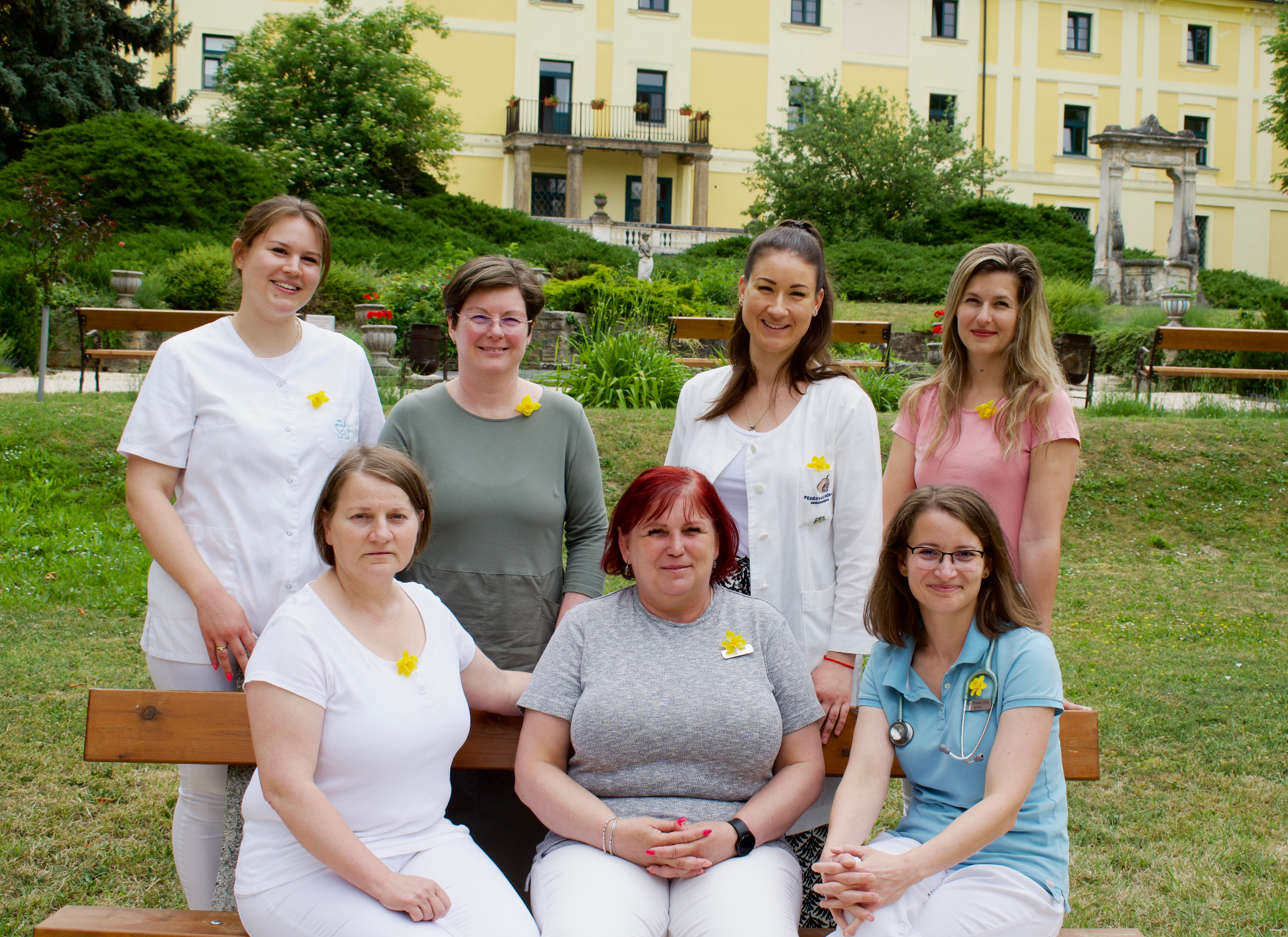 A palliatív team közös fotója