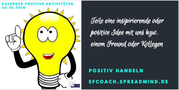 Kalender Positiver Aktivitäten 24.10.2018